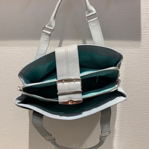 Charles David Blue Leather Bag - Picture 4 of 5